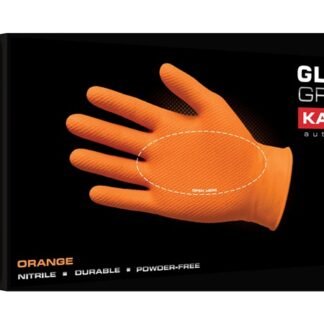 KAMOKA WG006 Γάντια Νιτριλίου Πορτοκαλί (Κουτί 50 τεμαχίων) Size XL